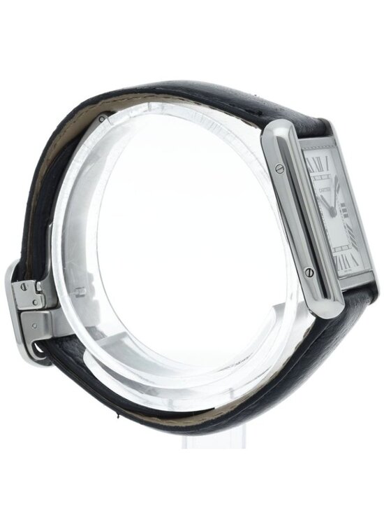 Cartier Tank Solo SM Watch SS Leather White Polished main image 6